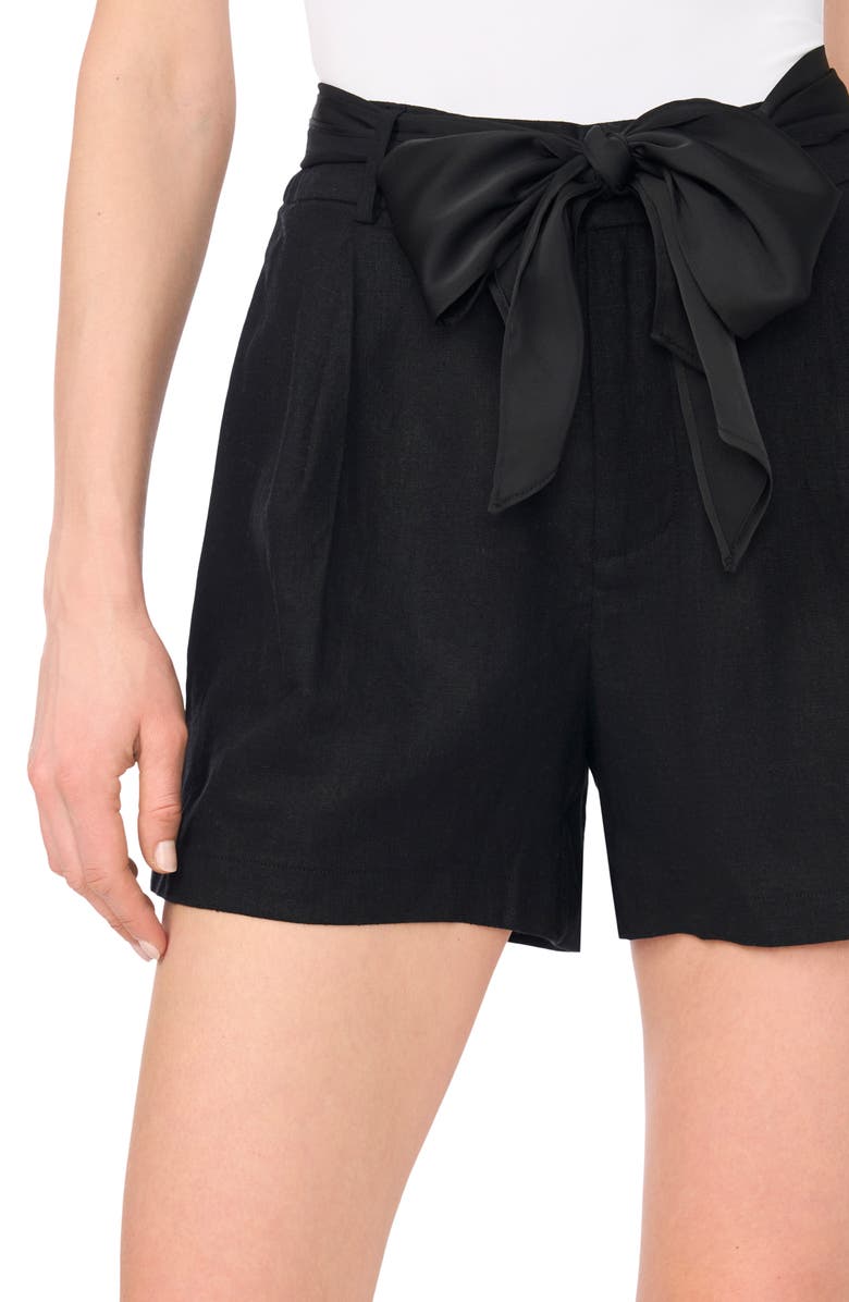 Ted Baker Tie Waist Shorts, Alternate, color, Rich Black