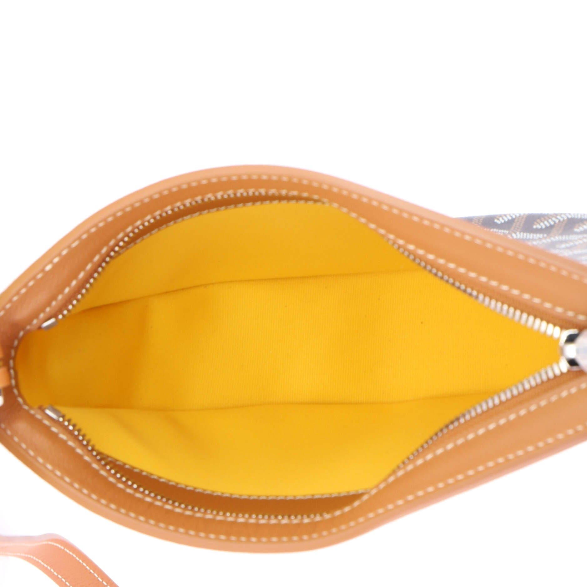 Hirondelle Shoulder Bag Coated Canvas and Leather, Alternate, color, Brown