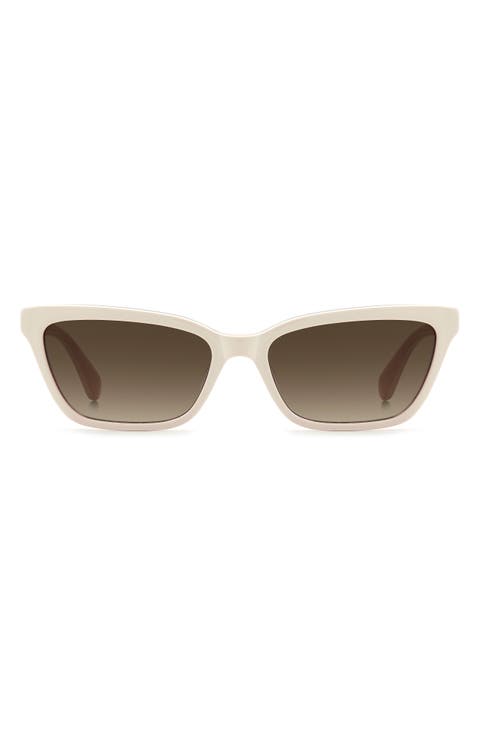 aisha 55mm gradient ectangular sunglasses