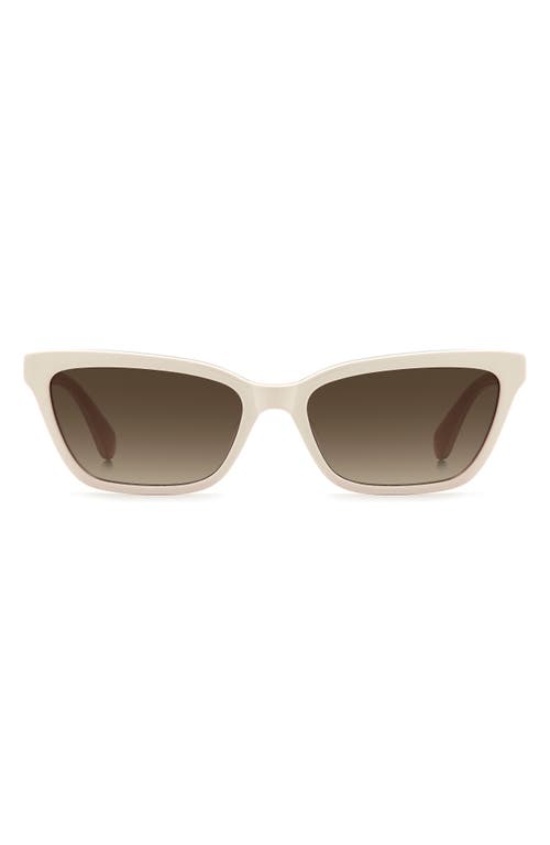 Kate Spade New York Aisha 55mm Gradient Ectangular Sunglasses