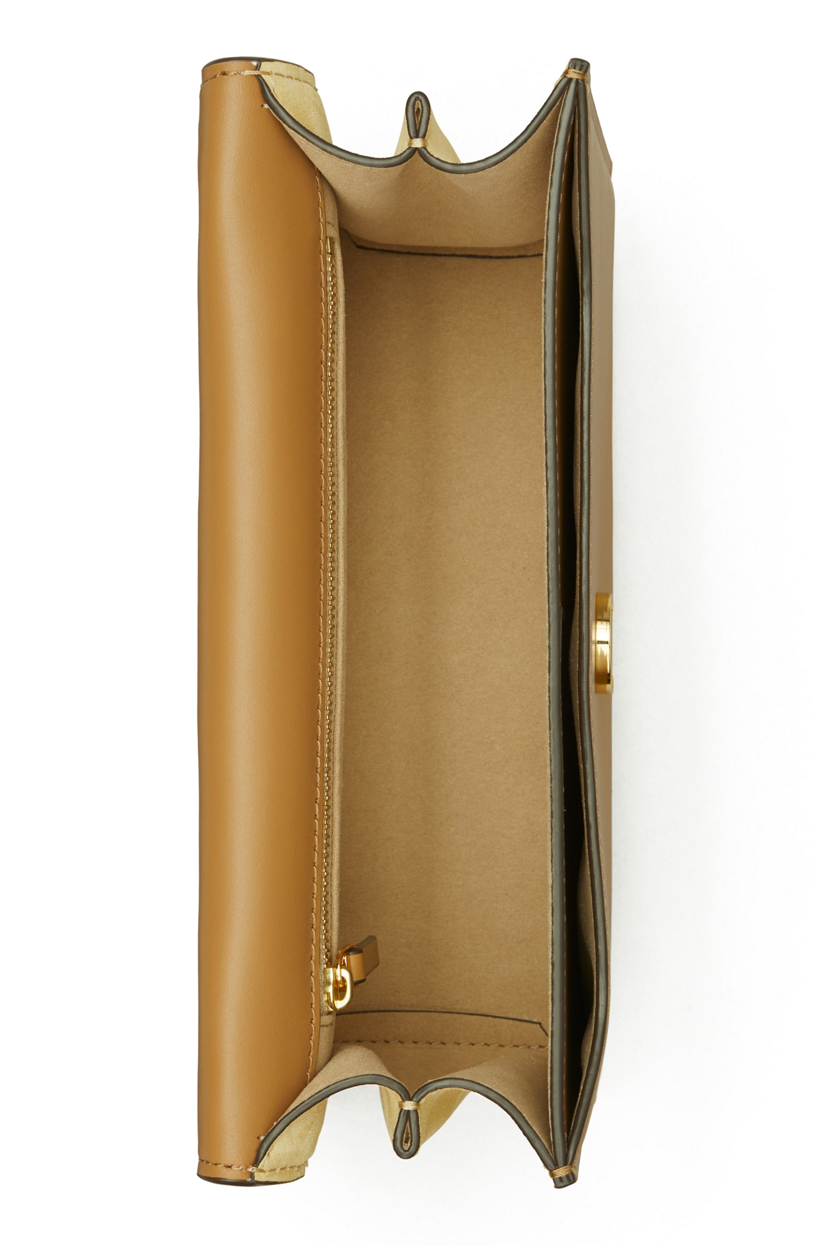 Tory Burch Miller Snakeskin Print Colorblock Leather Shoulder Bag, Alternate, color, 