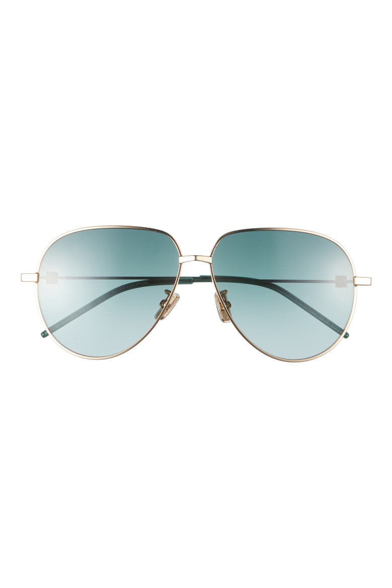 GV Speed Gradient Pilot Sunglasses, Main, color, SENGLD/GRN