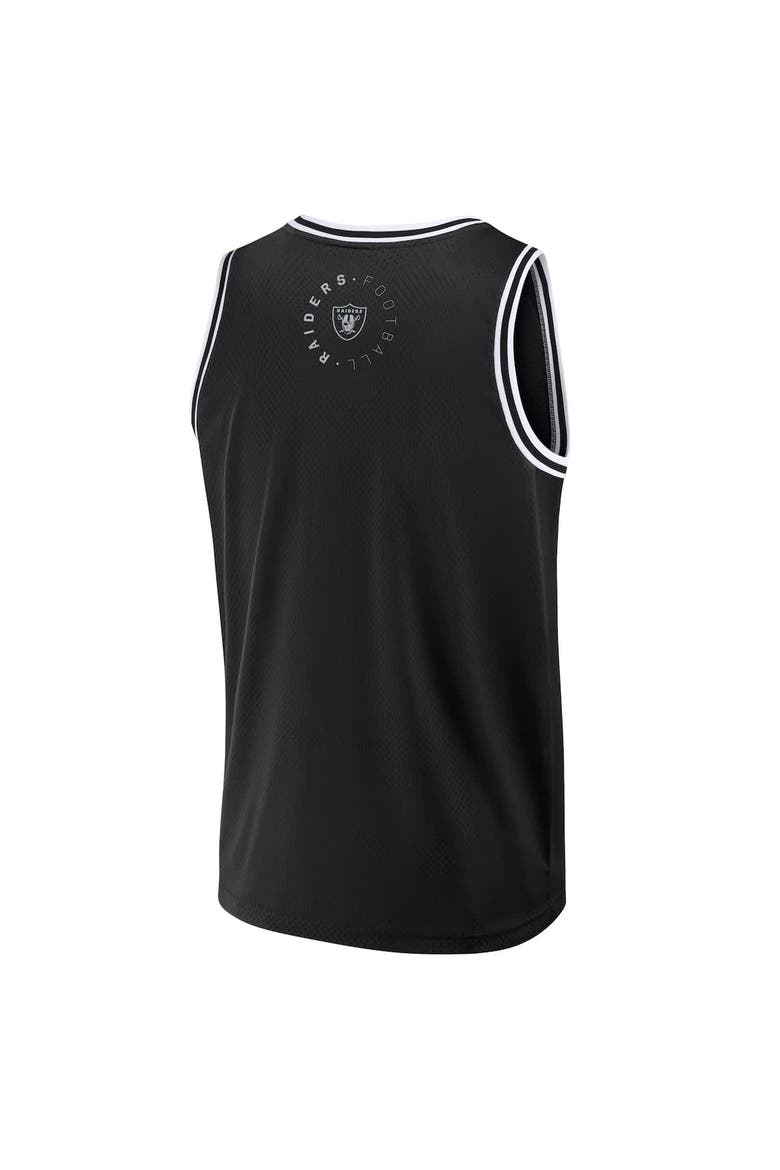 Men's Fanatics Black Las Vegas Raiders Elements Future Ground Jersey Tank Top, Alternate, color, Black