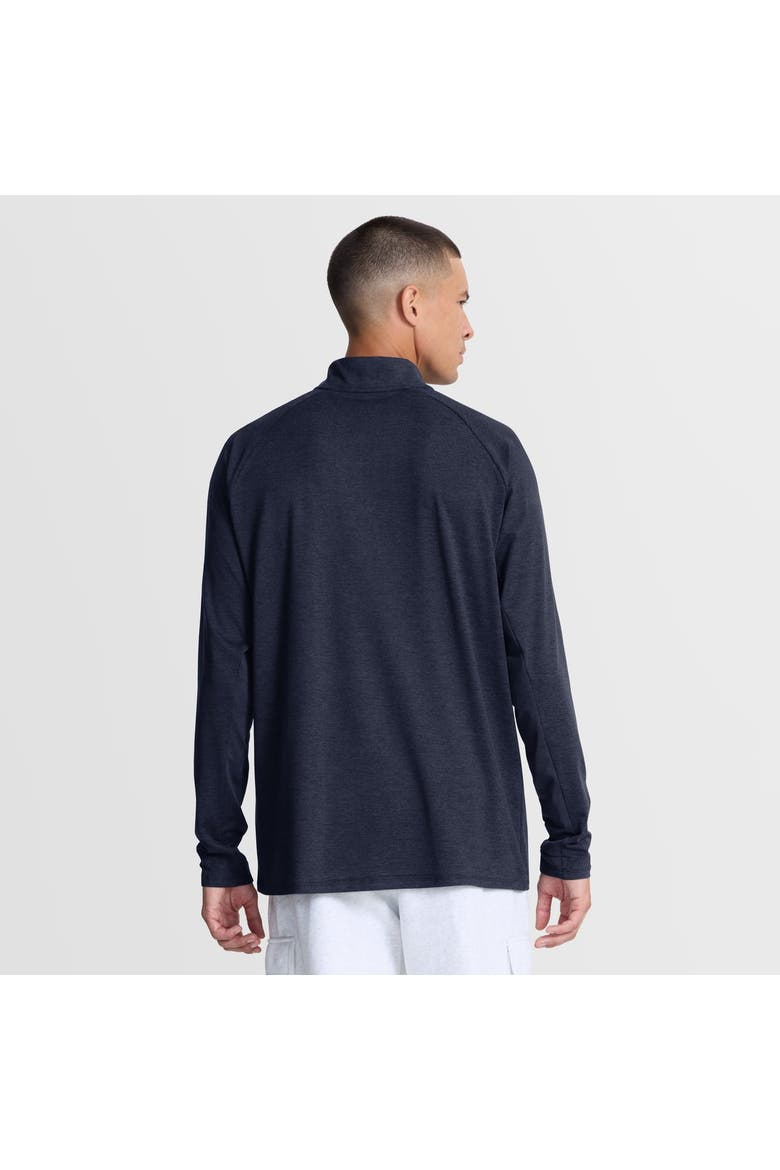 Men's  Jordan Brand  Navy Michigan Wolverines Dri-FIT Stride Half-Zip Running Top, Alternate, color, Navy