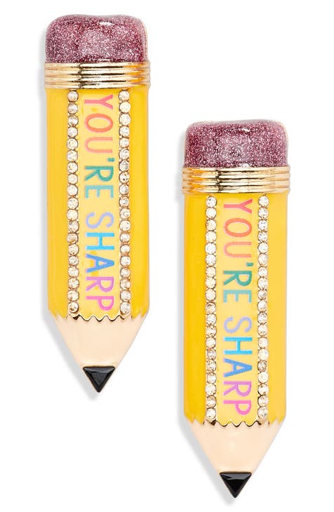 You're Sharp Pencil Drop Earrings