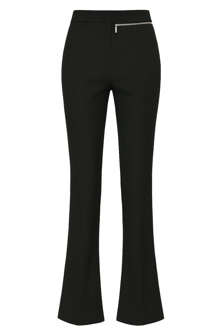 Zip Detail Skinny Women Flare Pant, Main, color, BLACK