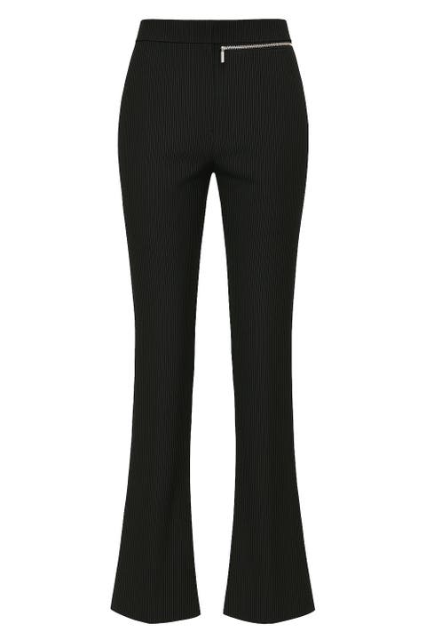 Zip Detail Skinny Women Flare Pant