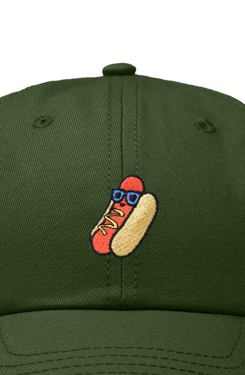 Dalix Dog Days Embroidered Casual Cap In Olive