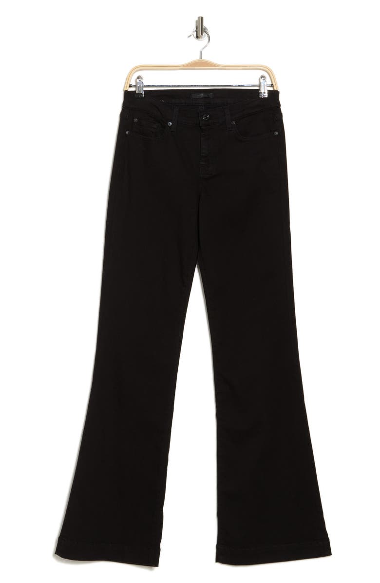7 For All Mankind Dojo Flare Jeans, Alternate, color, Nightblack