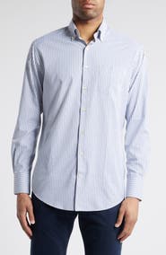 Peter Millar Hanford Performance Twill Button-Down Shirt