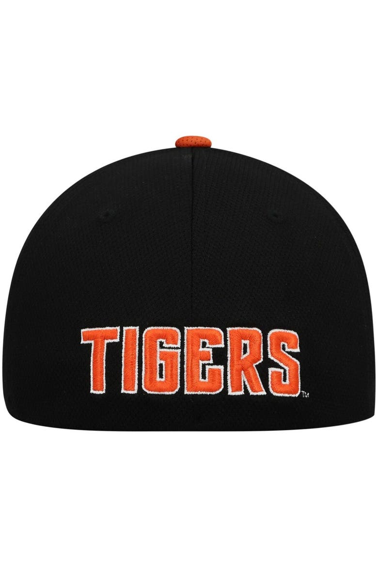Men's Top of the World Black/Orange Clemson Tigers Two-Tone Reflex Hybrid Tech Flex Hat, Alternate, color, Black