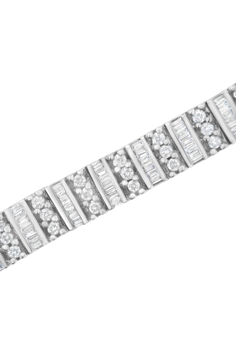 14K White Gold 4 7/8 cttw Diamond Tennis Bracelet, Alternate, color, White