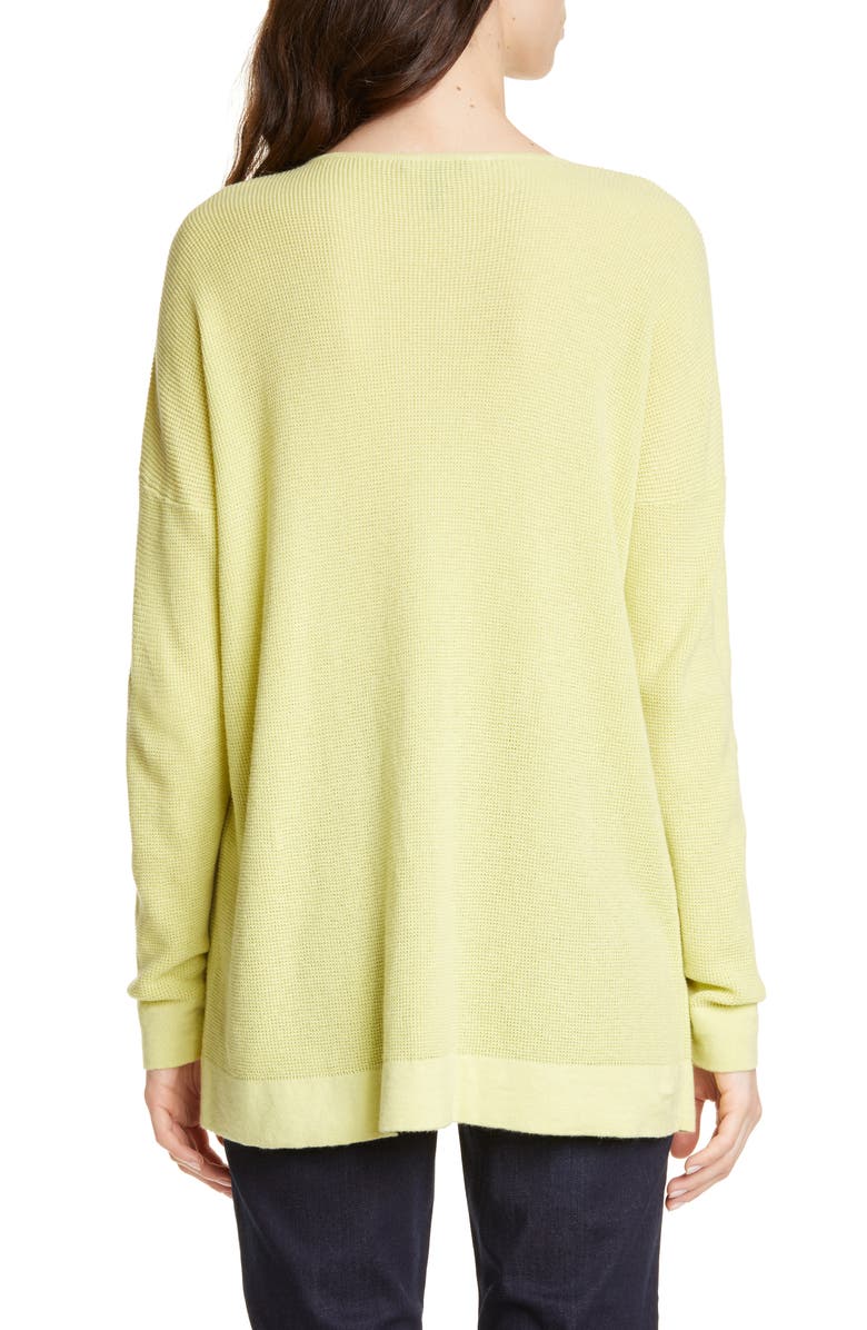 Eileen Fisher Organic Cotton Blend Thermal Top, Alternate, color, 