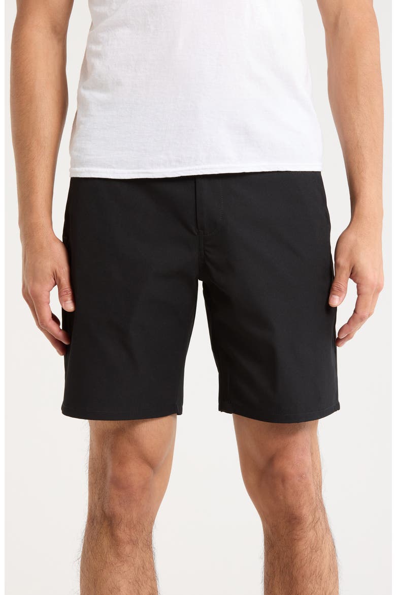 Strike 8-Inch Golf Shorts, Main, color, BLACK