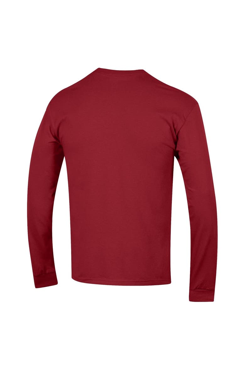 Men's Champion  Cardinal USC Trojans Arch Over Logo 2-Hit Long Sleeve T-Shirt, Alternate, color, Cardinal