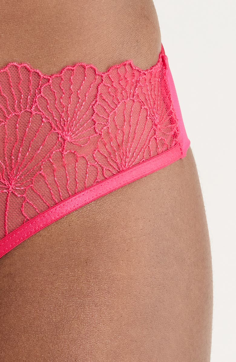 Bluebella Vermont Embroidered Mesh Briefs, Alternate, color, Virtual Pink