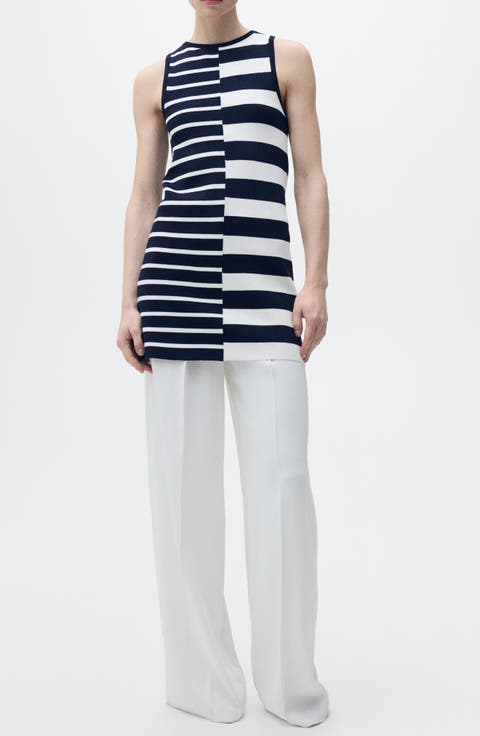 Mixed Stripe Sweater Dress