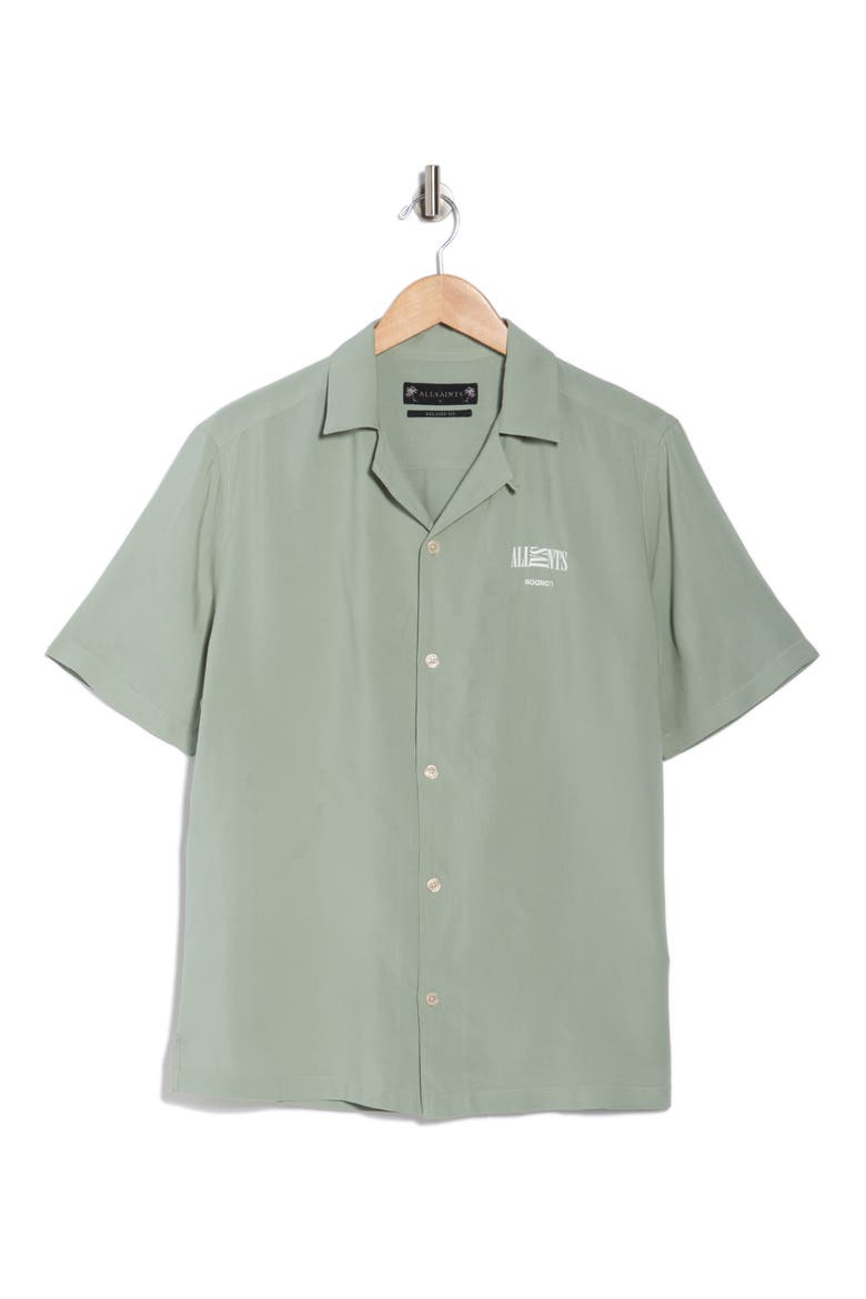 Burman Camp Shirt, Alternate, color, MINERAL GREEN