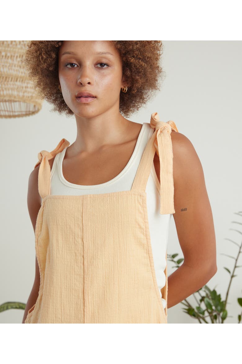 Bower Romper, Alternate, color, Creamsicle