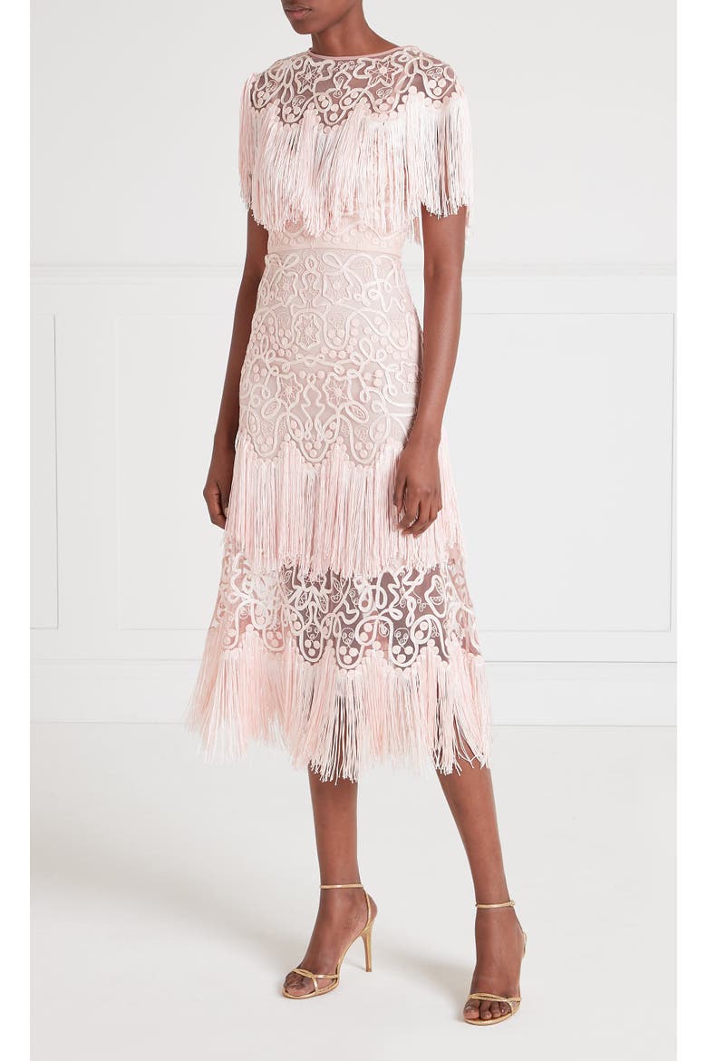 Cordelle Tassel Dress, Main, color, Pink