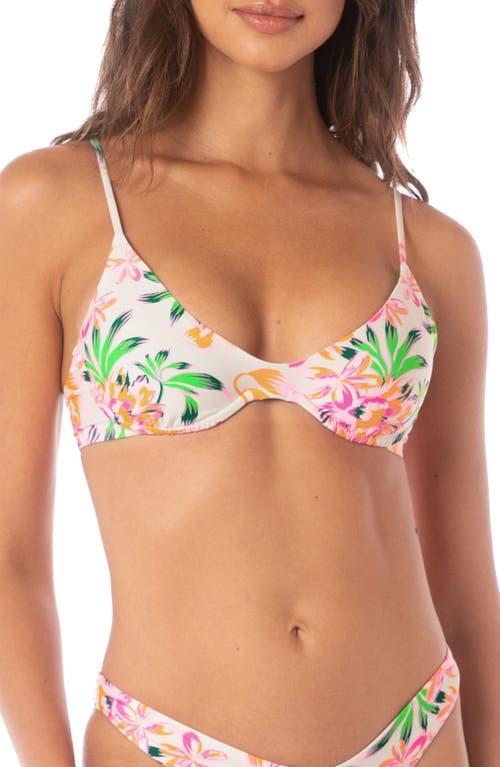 Maaji Irene Reversible Underwire Bikini Top In Light Beige