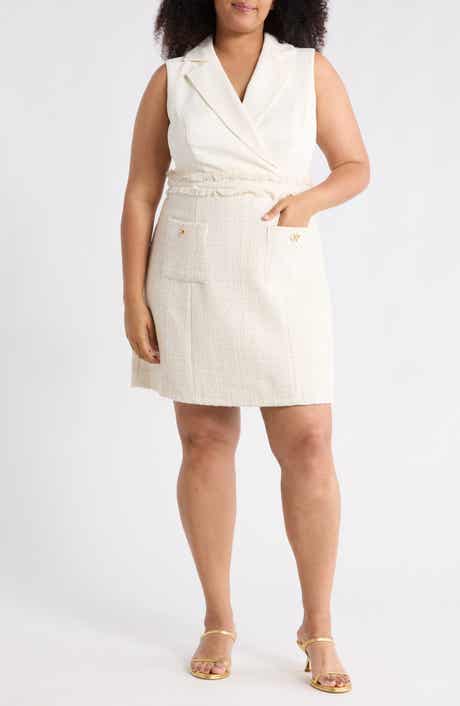 Eliza J Sleeveless Twofer Sheath Dress