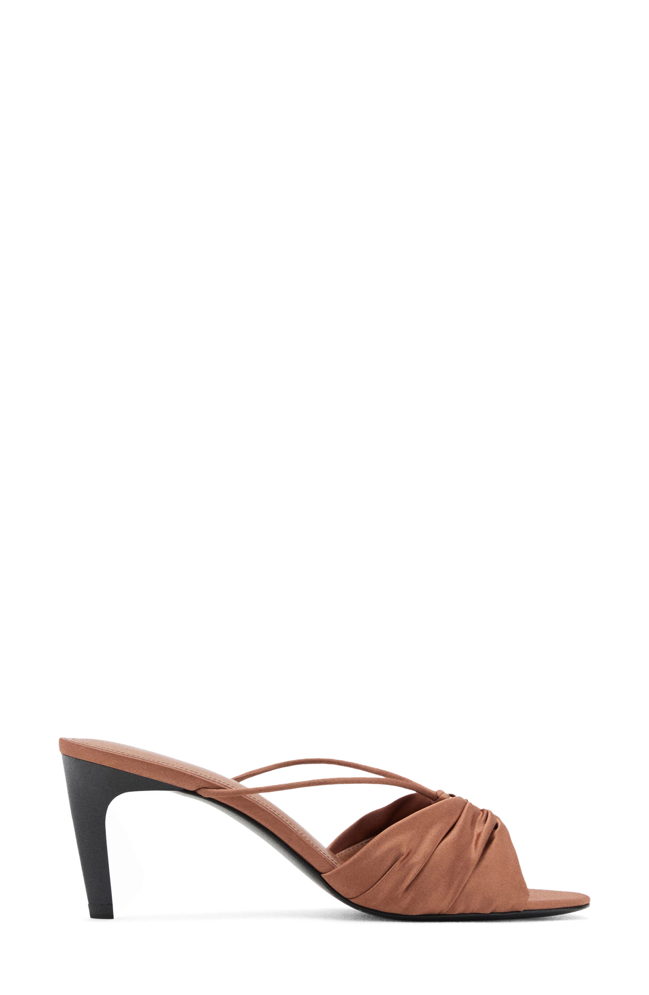 MANGO Satin Sandal, Alternate, color, Burnt Orange