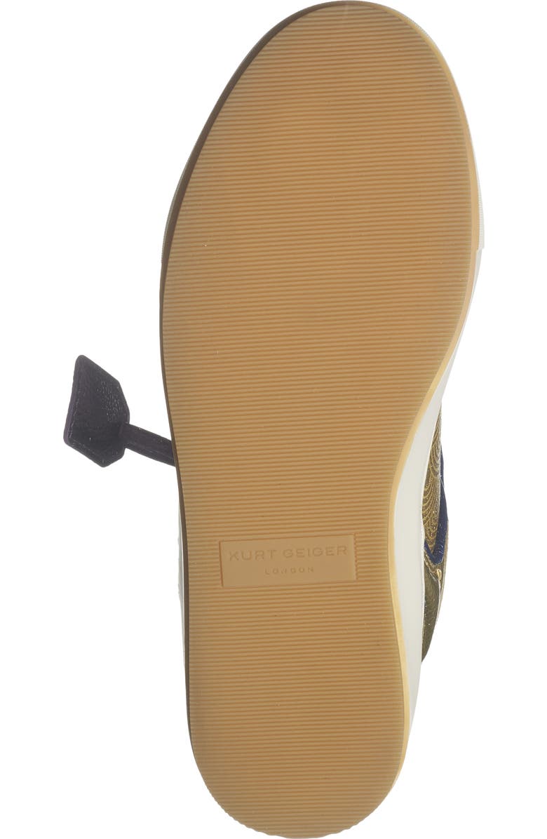 Kurt Geiger London Southbank Tag Sneaker, Alternate, color, Metal Comb