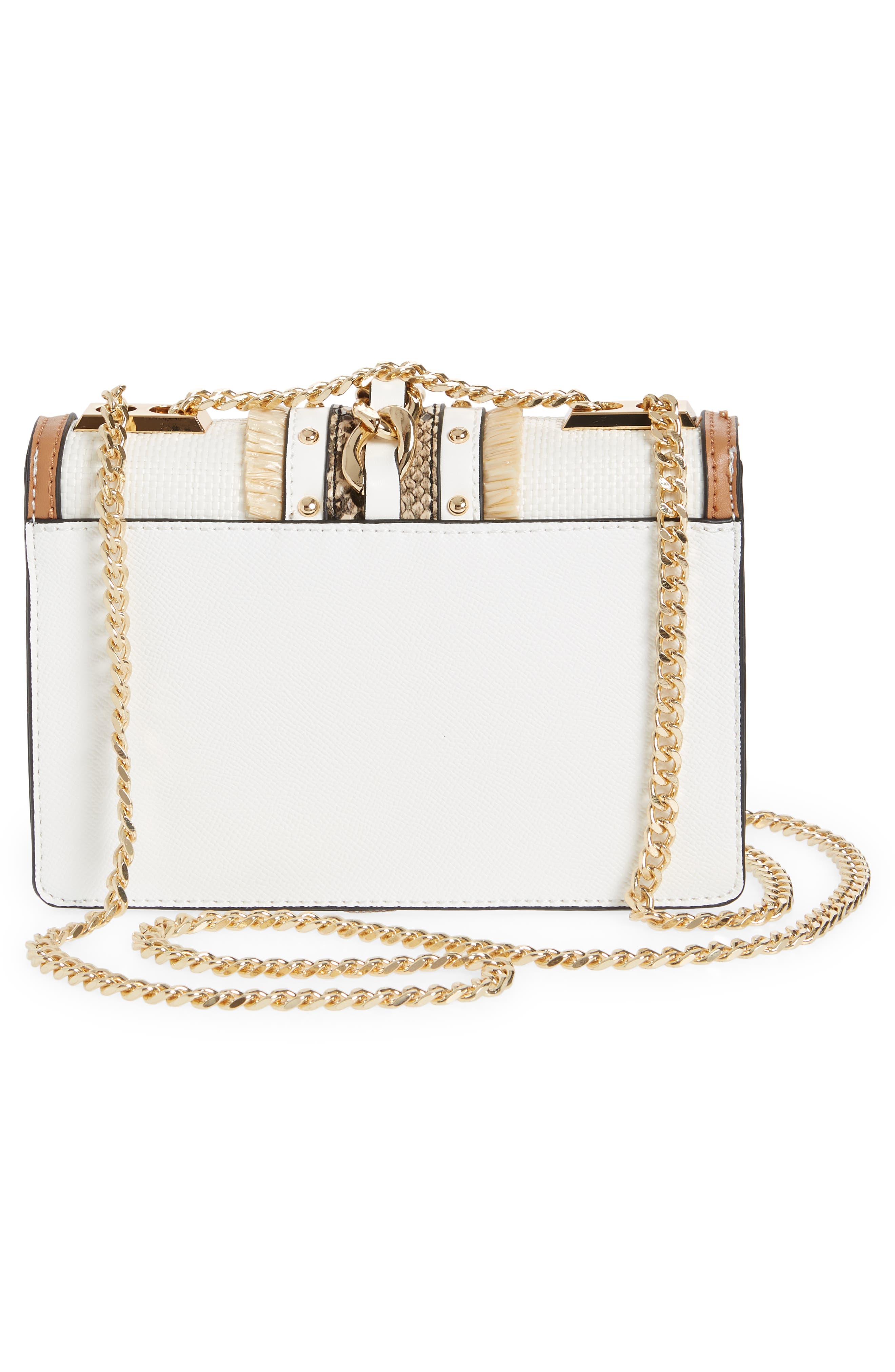 ALDO Rheana Straw Convertible Crossbody Bag, Alternate, color, 