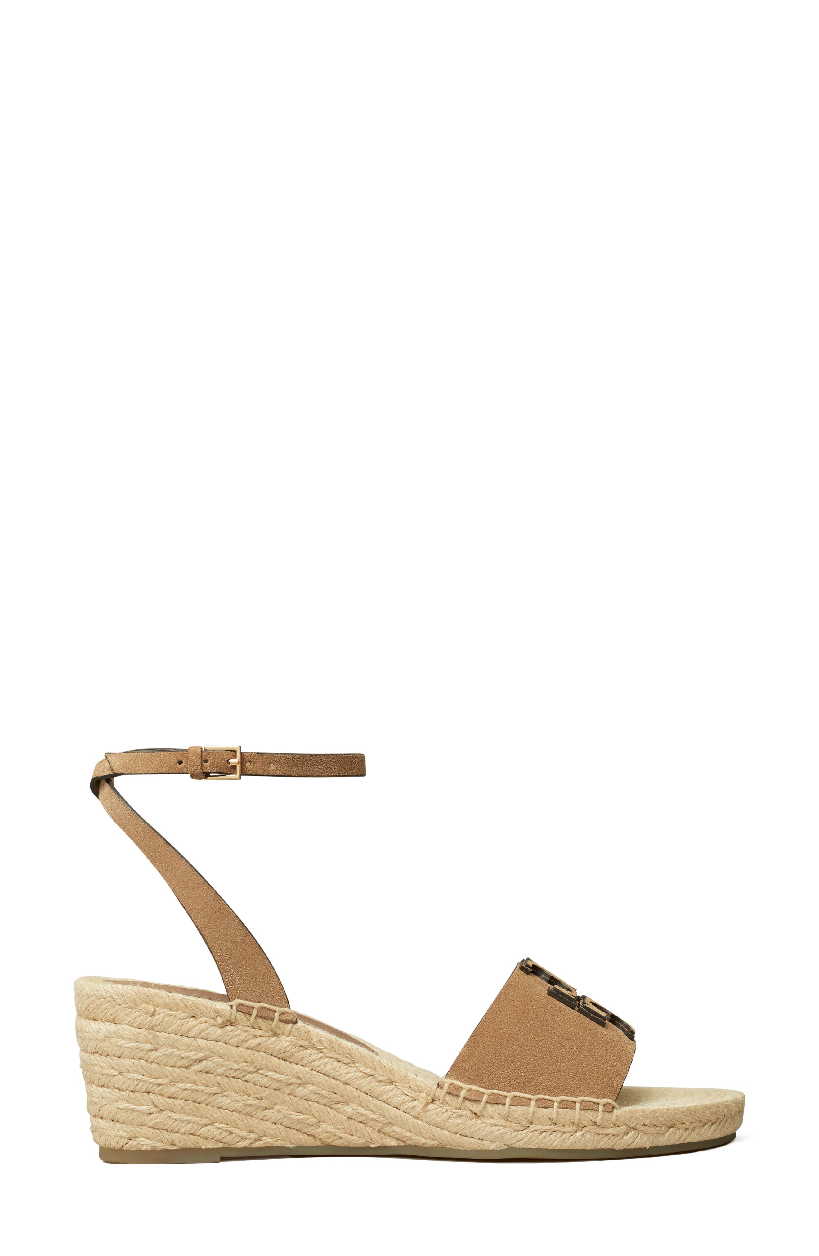 Tory Burch Ines Ankle Strap Espadrille Platform Wedge Sandal, Alternate, color, Ceramic Taupe