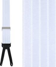 Trafalgar Big and Tall Jefferson Brushed Pinstripe Elastic Formal End Suspenders