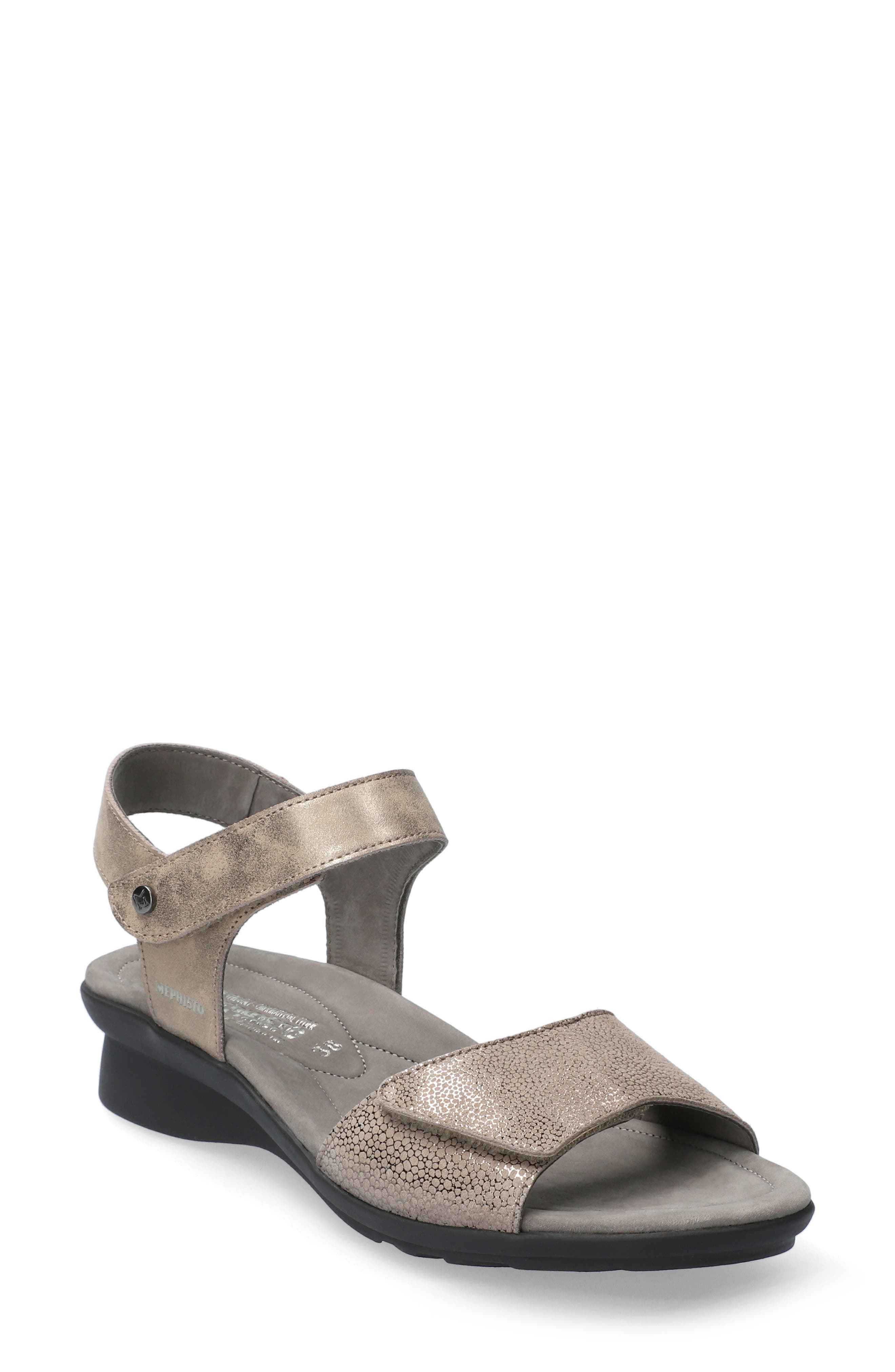 Pattie Sandal, Main, color, DARK TAUPE NUBUCK LEATHER