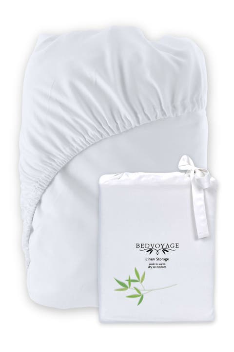 Luxury 100% Viscose Cooling Deep-Pocket Fitted Sheet