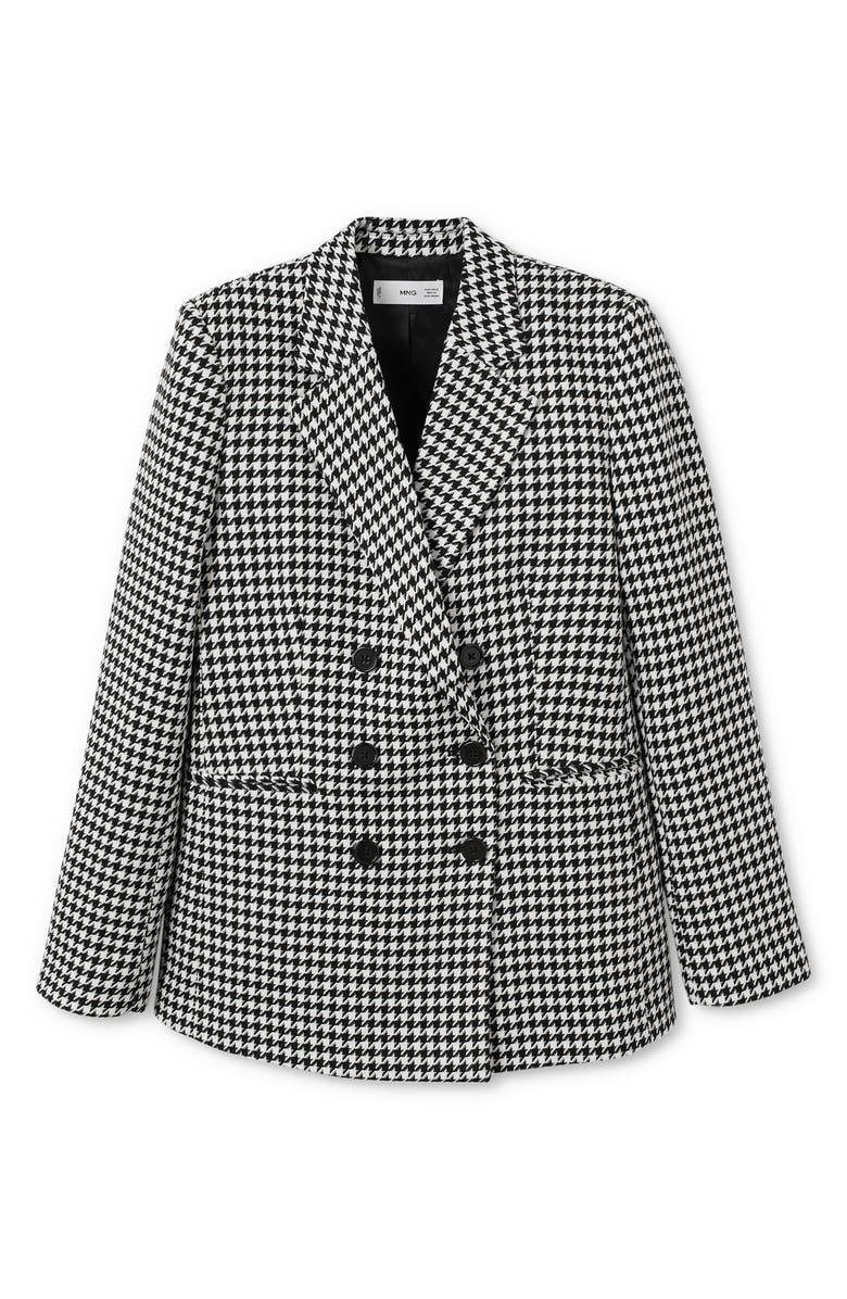 MANGO Houndstooth Blazer, Alternate, color,