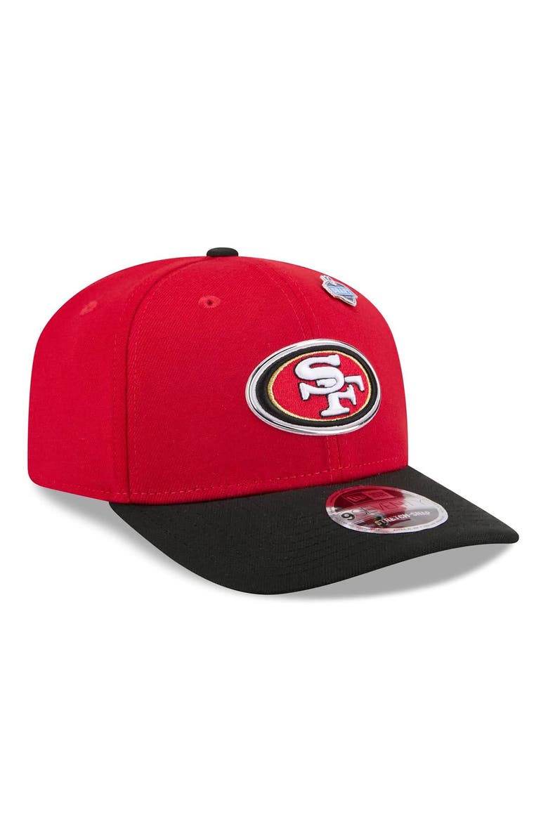 Men's New Era  Scarlet/Black San Francisco 49ers 2026 NFL Draft 9SEVENTY Adjustable Hat, Alternate, color, Scarlet