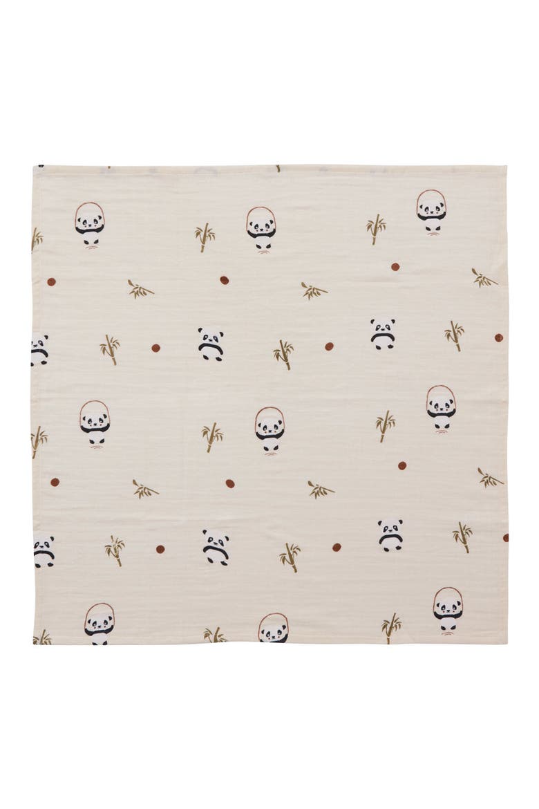 Muslin Square, Alternate, color, Panda