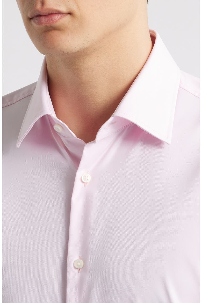 Hank Kent Performance Twill Dress Shirt, Alternate, color, LIGHT PINK