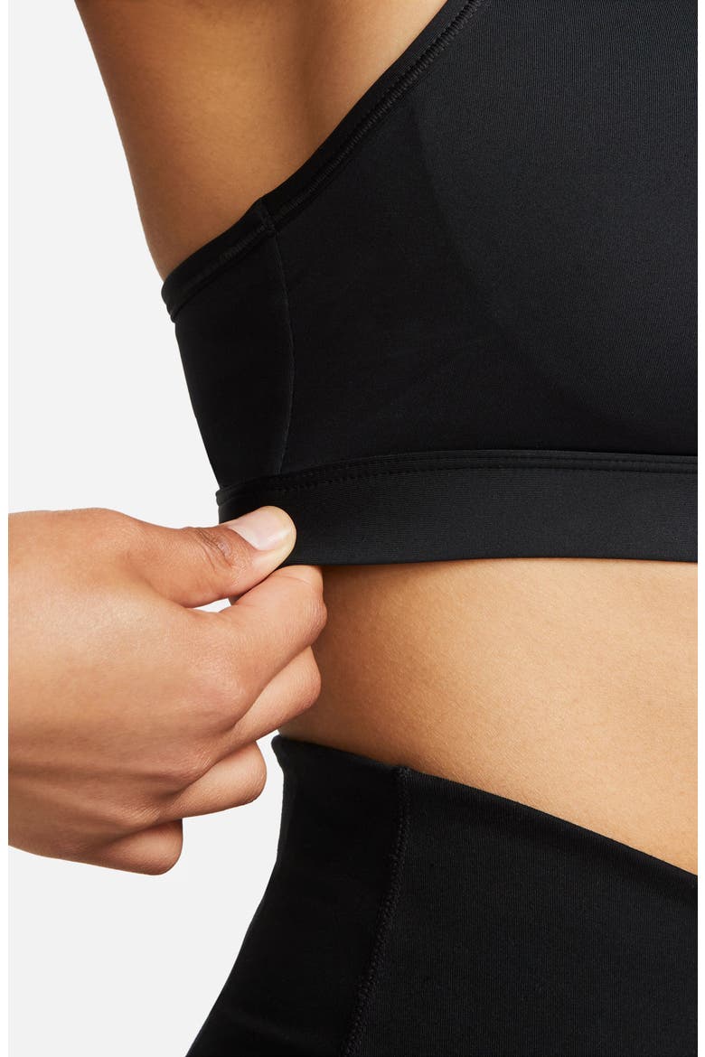 Dri-FIT Swoosh Medium Support Padded Sports Bra, Alternate, color, BLACK/WHITE