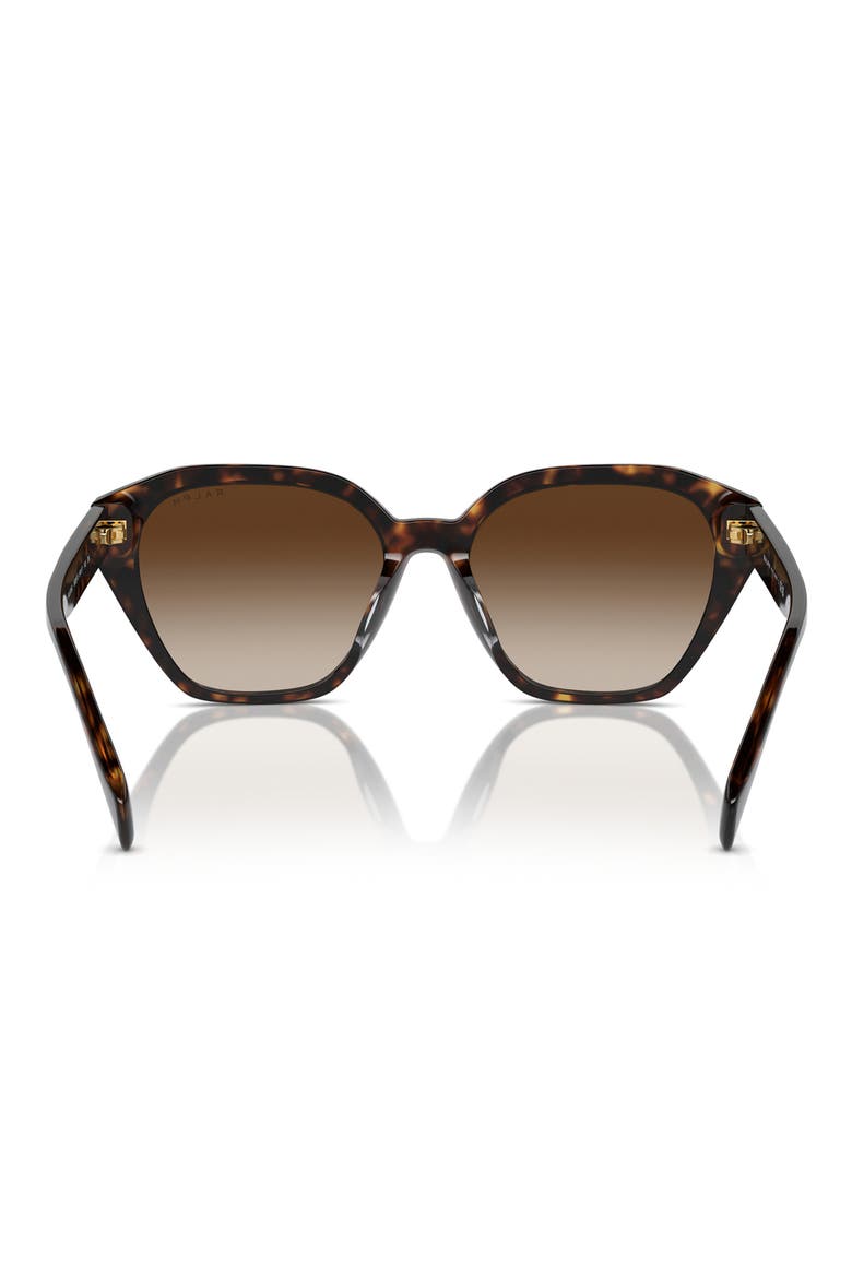 54mm Cat Eye Sunglasses, Alternate, color, SHINY DARK HAVANA / BROWN