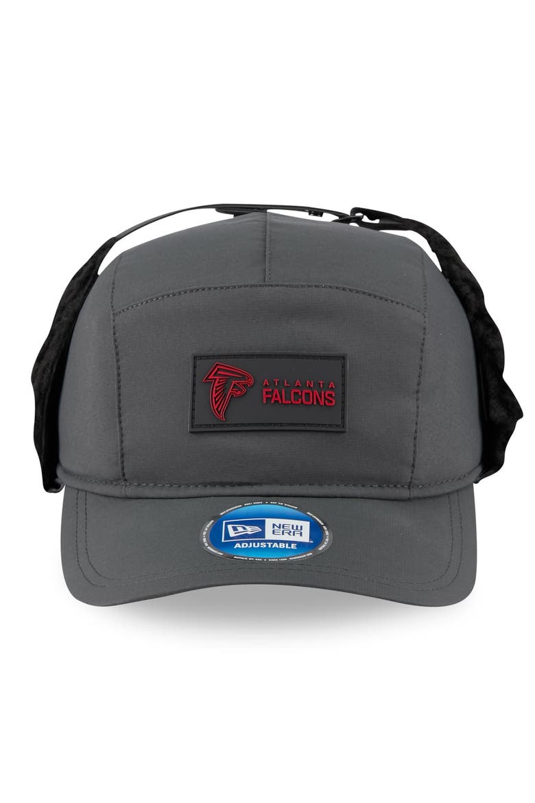 Men's New Era Charcoal Atlanta Falcons 2025 Sideline Cold Weather Runner Dog Ear Adjustable Hat, Alternate, color, Charcoal