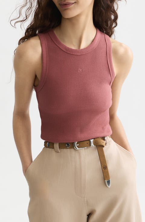 Stretch Cotton Rib Tank