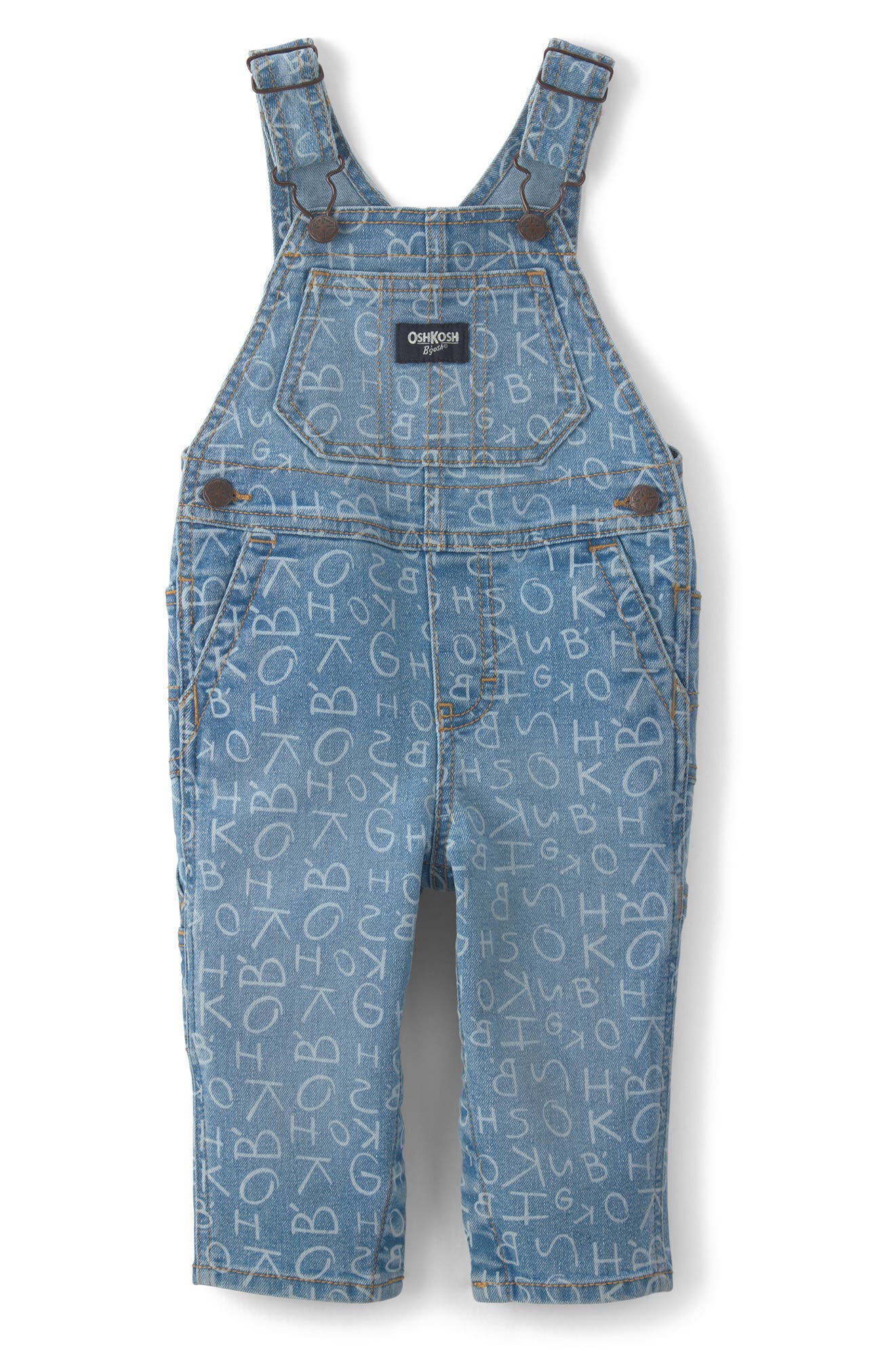selected DENIM ALPHABET OVERALL