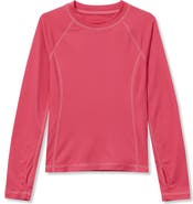 Lands' End Girls Thermal Base Layer Long Underwear Thermaskin Crew Neck Shirt