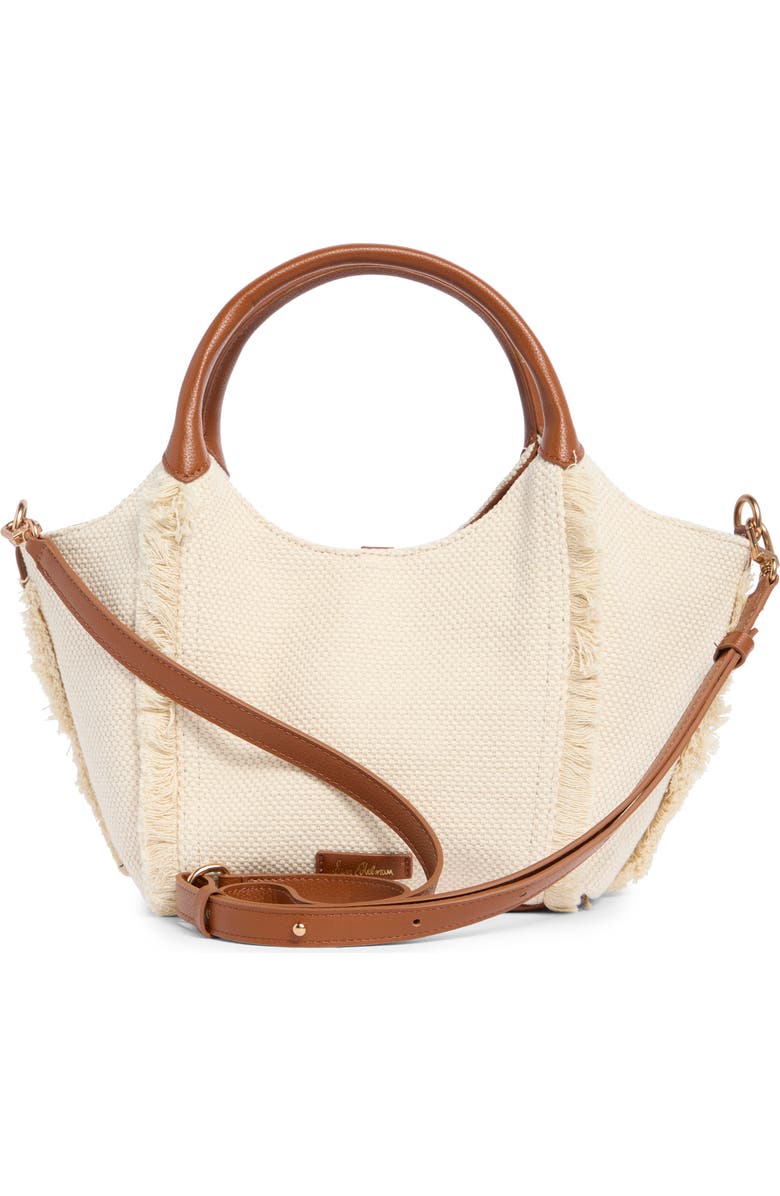 Sam Edelman Mini Sydney Frayed Bucket Tote, Alternate, color, Neutral