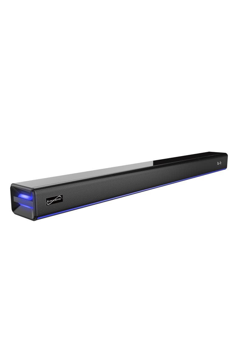2 Channel Bluetooth Soundbar with Ambient Lighting, Alternate, color, Black