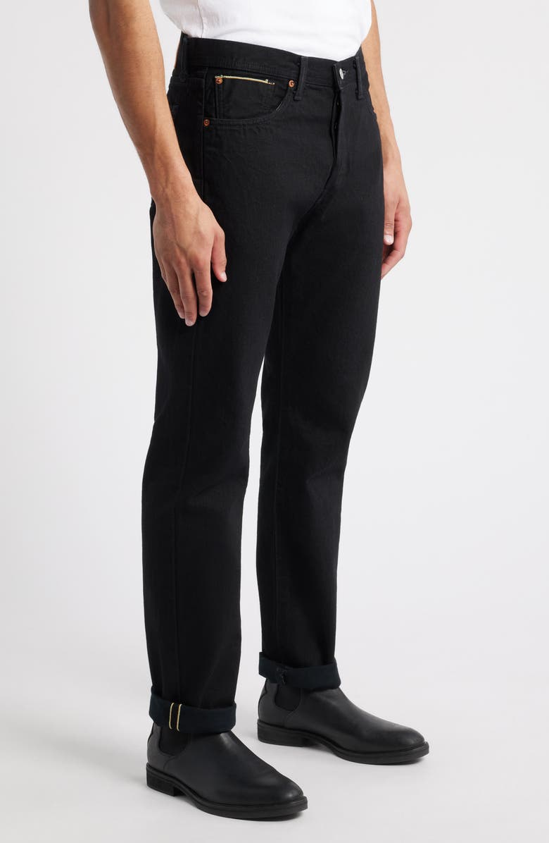 EDWIN Straight Leg Jeans, Alternate, color, Black Wet