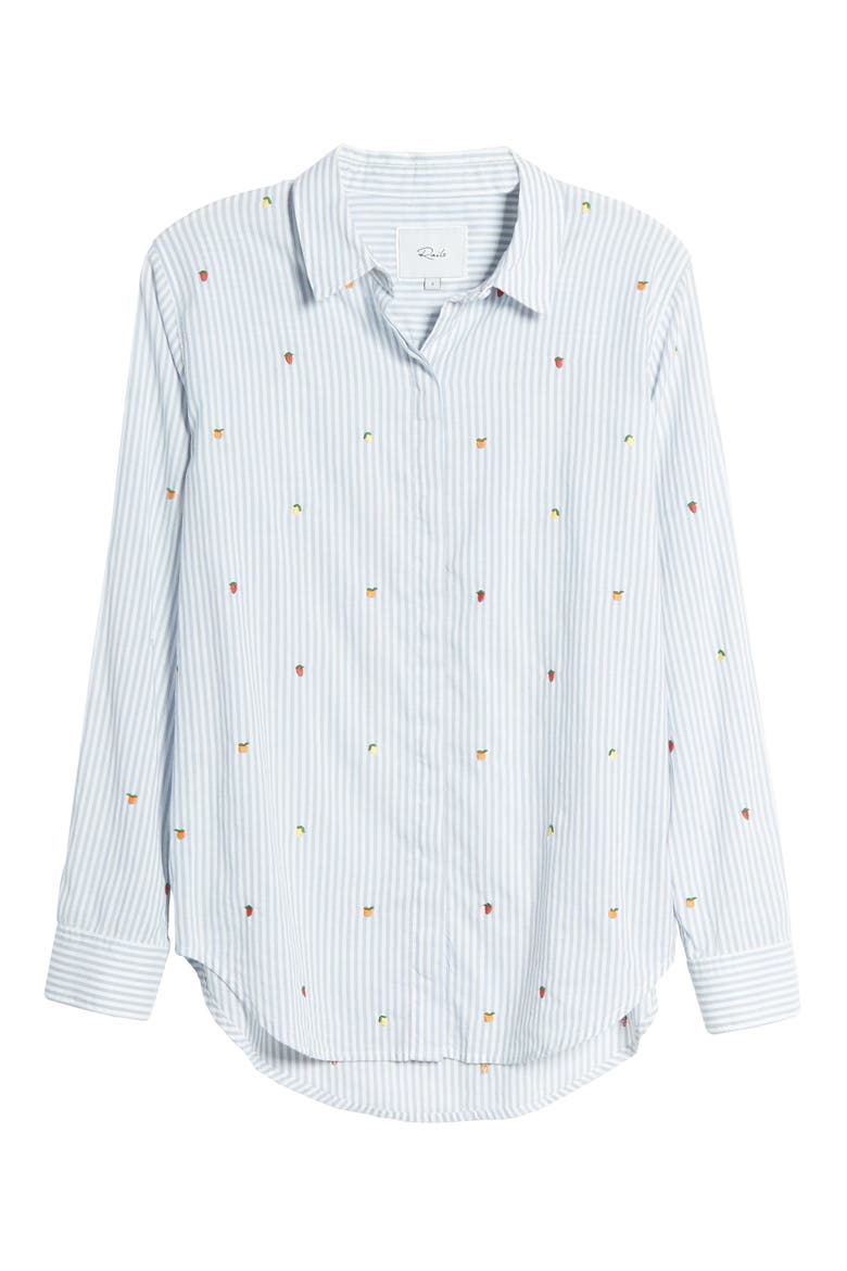 Taylor Embroidered Stripe Shirt, Alternate, color, EMBROIDERED CITRUS