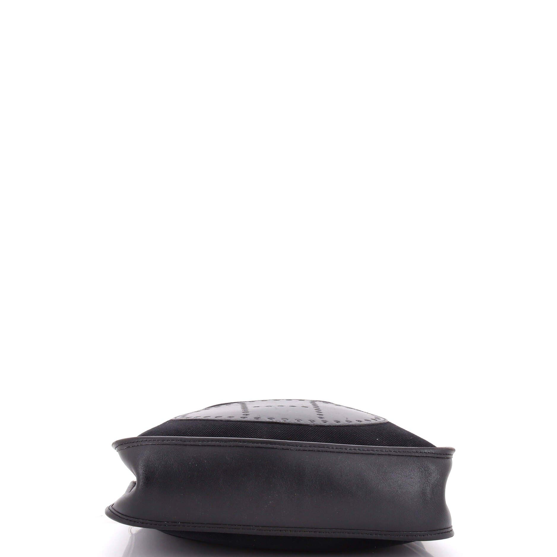 Evelyne Bag Gen I Toile and Leather PM, Alternate, color, Noir
