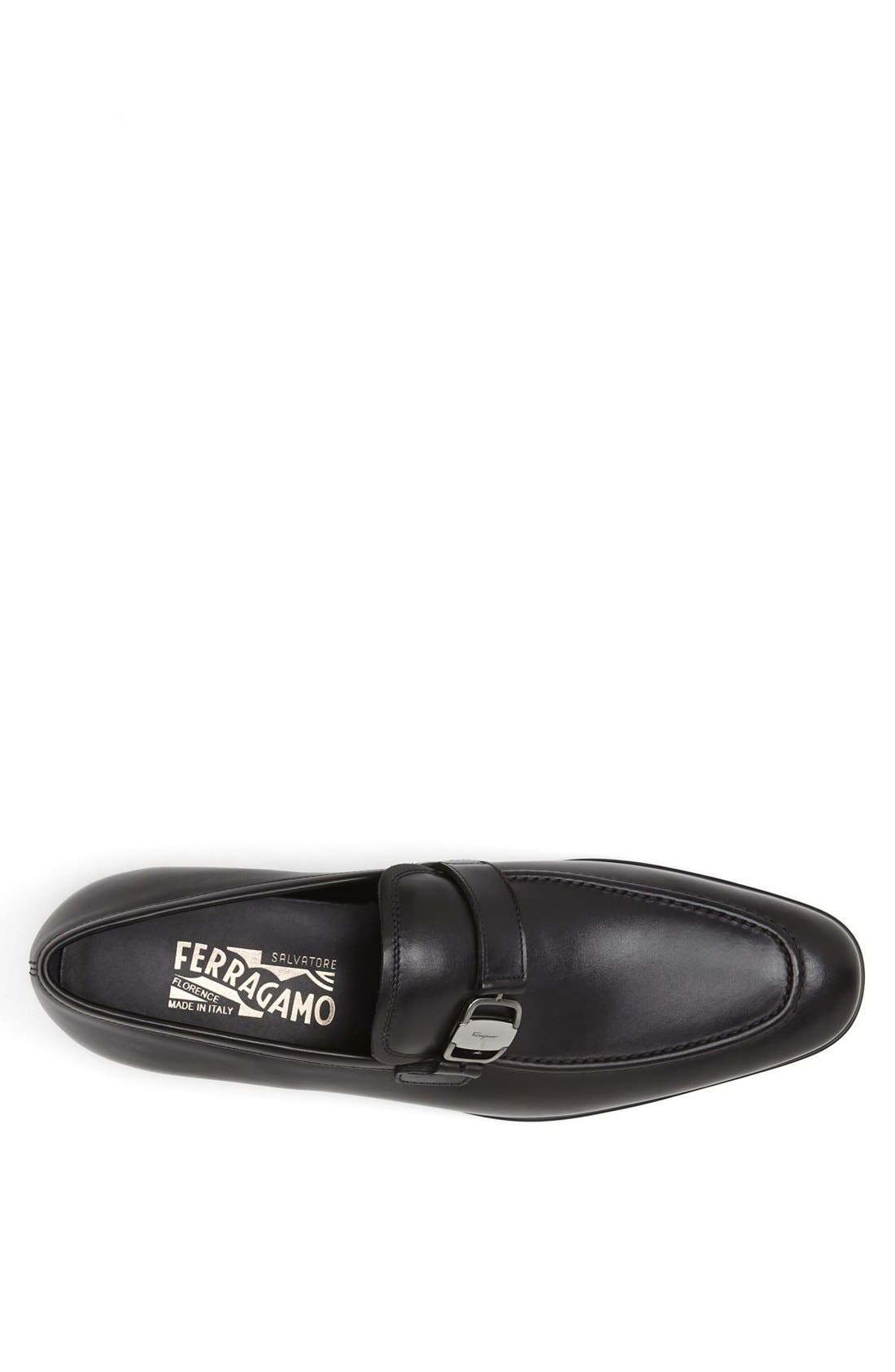 Salvatore Ferragamo 'Francisco' Loafer, Alternate, color, BLACK