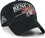 '47 Men's '47 Black Cincinnati Bengals Throwback Graphic Clean Up Adjustable Hat
